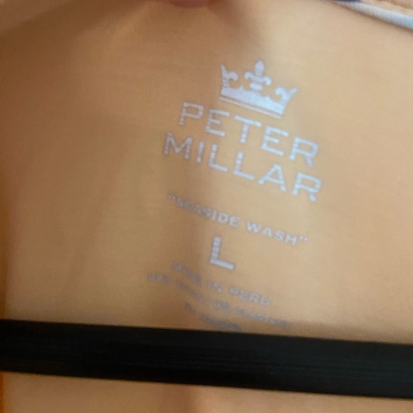 Peter Millar Country Club Seaside WashPolo Shirt Size L - Picture 4 of 6